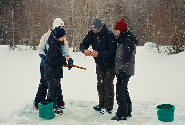Winter activities in the Coaticook Region